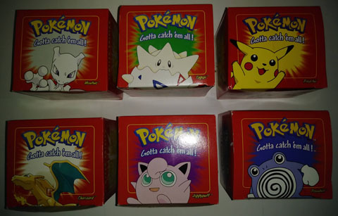 Gold Pokemon Cards Set of 6 - Burger King Promotion